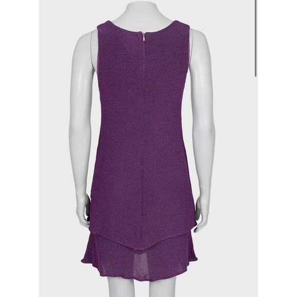 Vintage Chanel Purple A-Line Dress - Size M - Picture 3 of 6